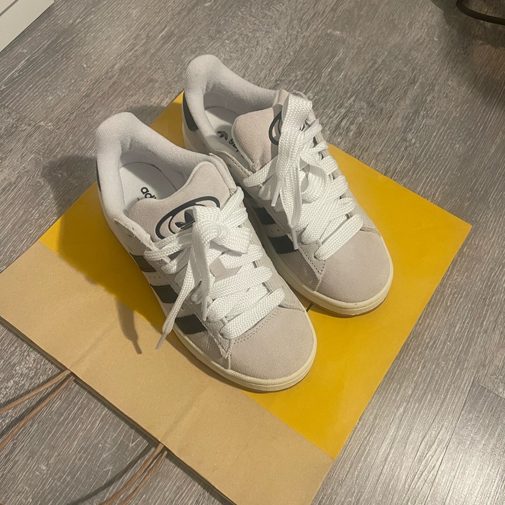 Adidas Classic White and Black Sneakers
